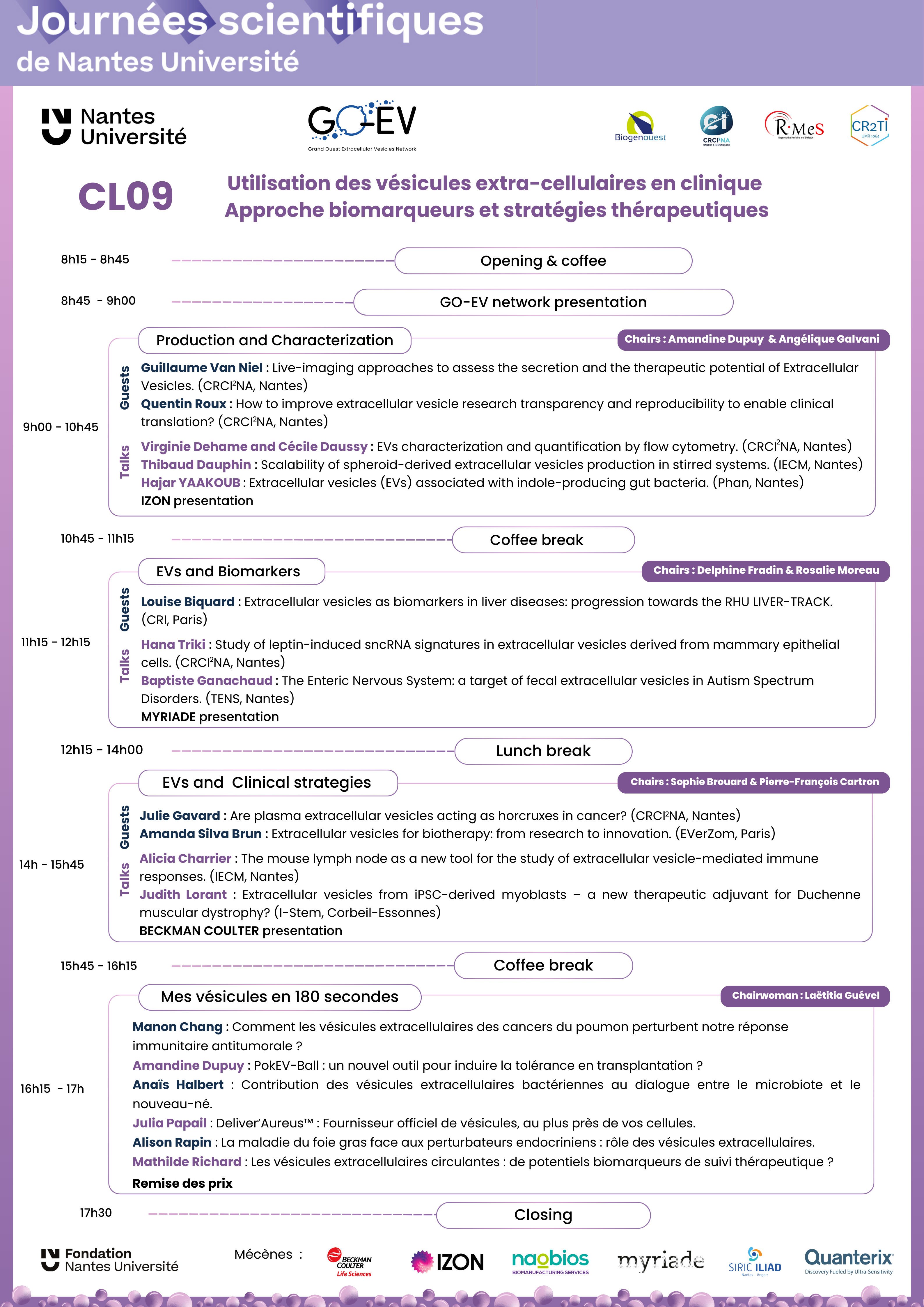 journées scientifiques programme final