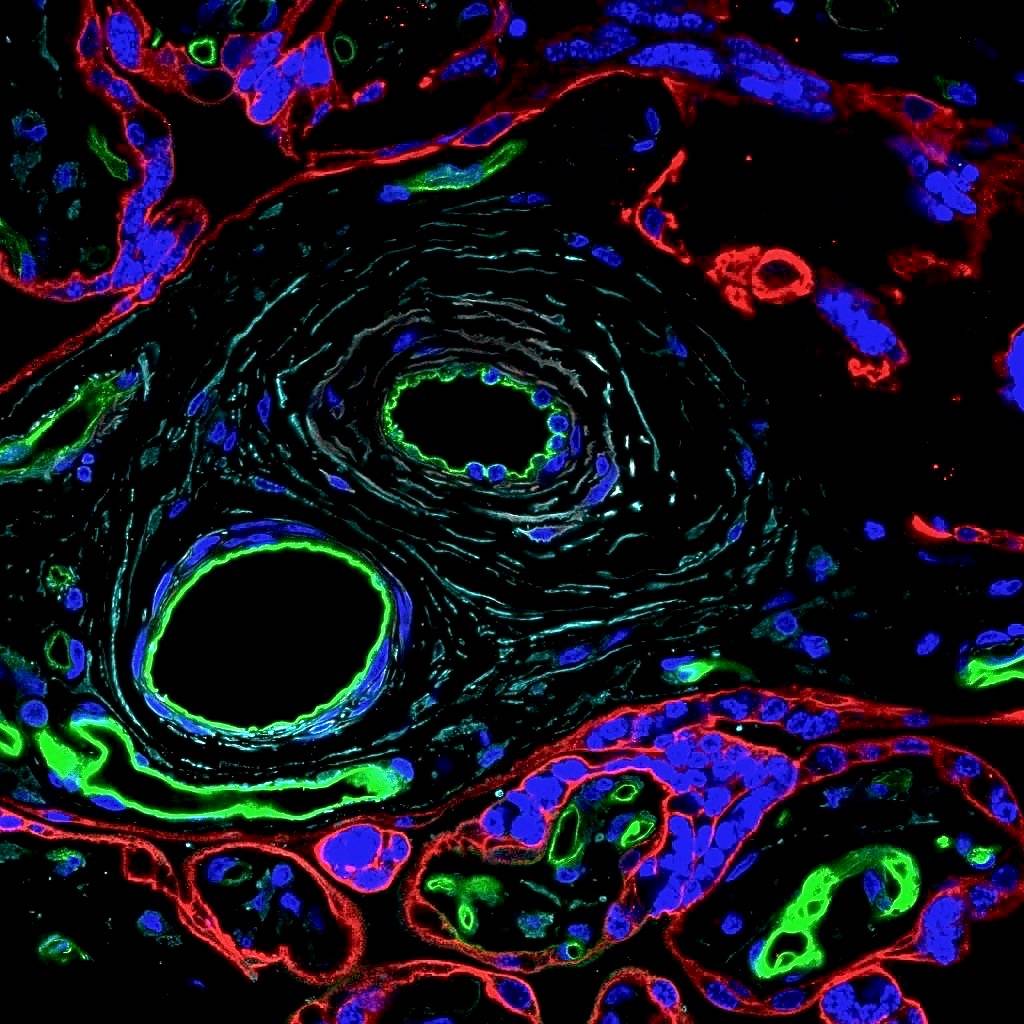 Imagerie-confocale-a-fluorescence-de-la-vascularisation-foeto-placentaire