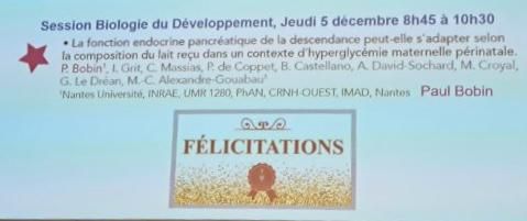 Prix du meilleur abstract - Paul Bobin - SFN 2024